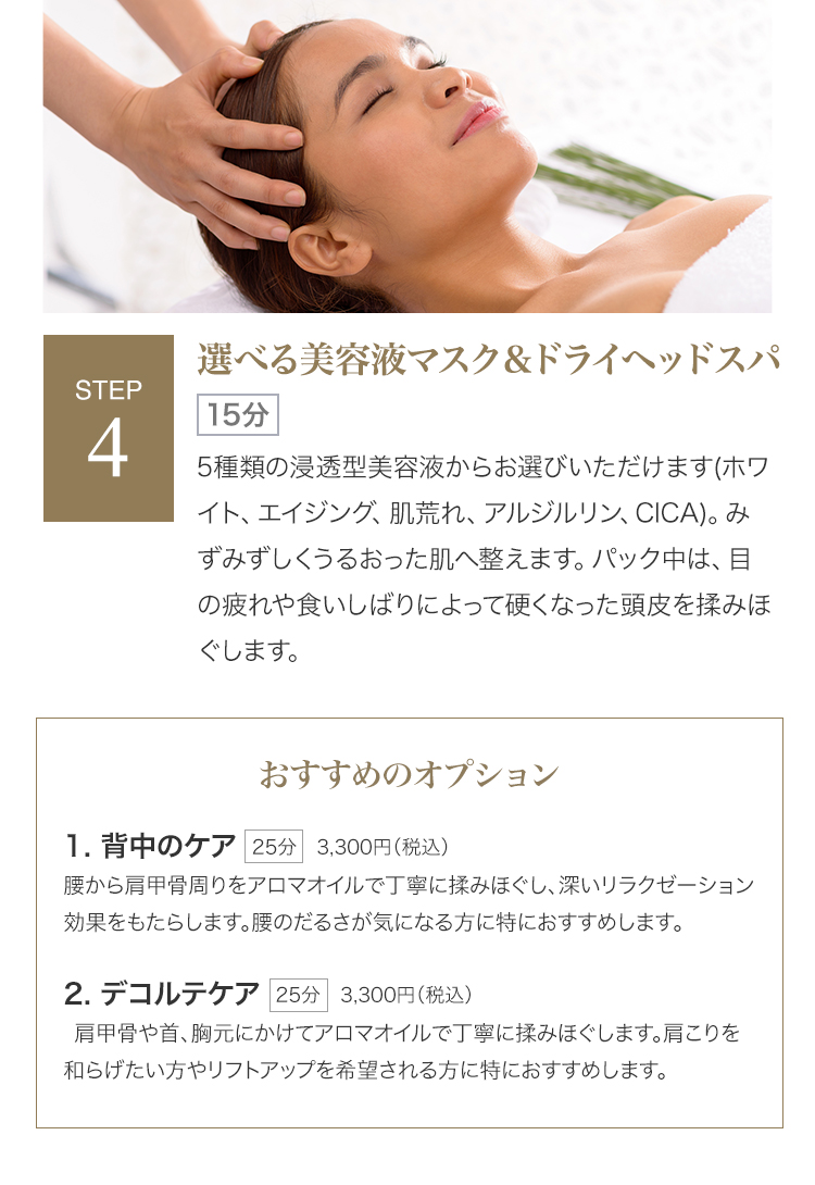 Step 4& おすすめのオプション